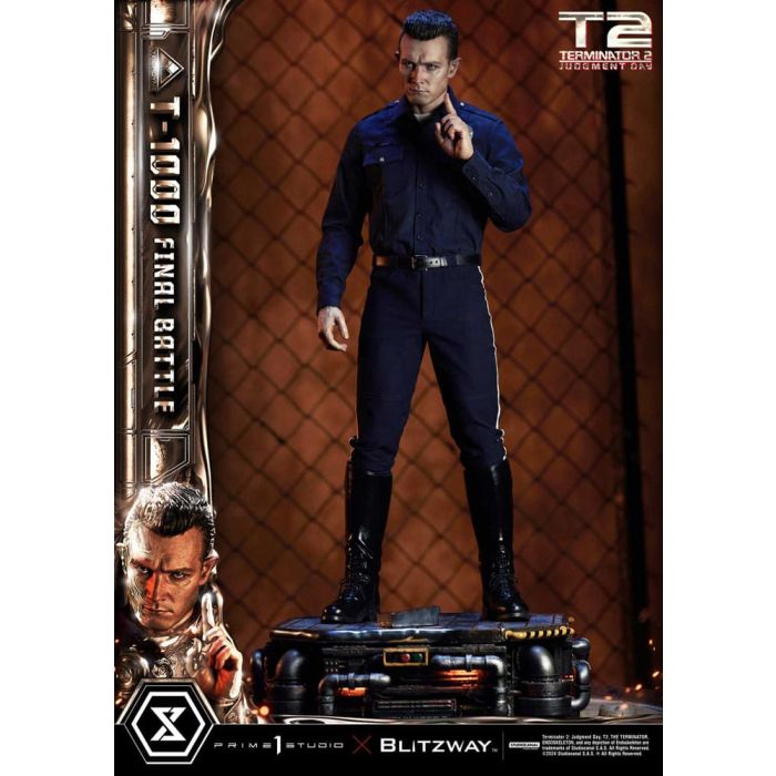 Terminator 2 Museum Masterline Series Statue 1/3 T-1000 Final Battle Deluxe Version 73 cm