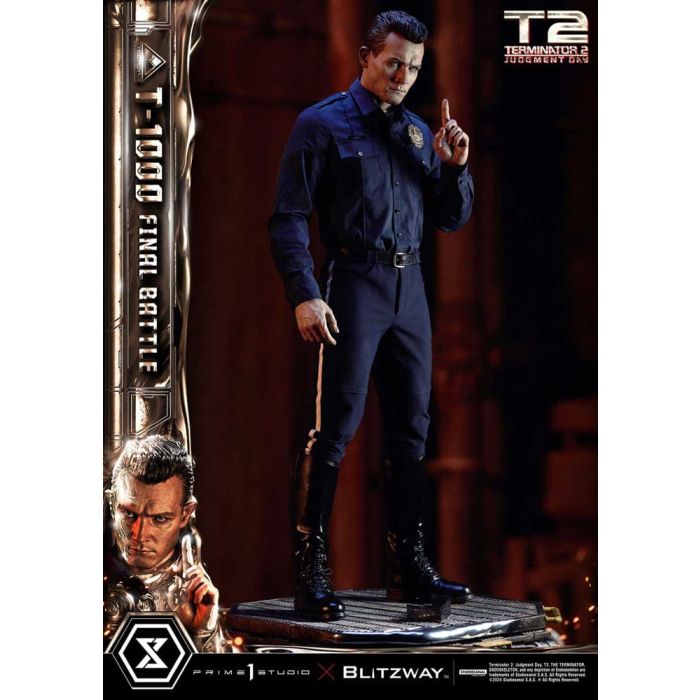 Terminator 2 Museum Masterline Series Statue 1/3 T-1000 Final Battle Deluxe Version 73 cm