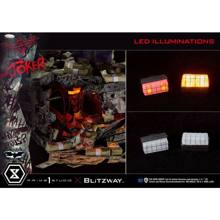 The Dark Knight Statue 1/3 The Joker Bonus Version 72 cm