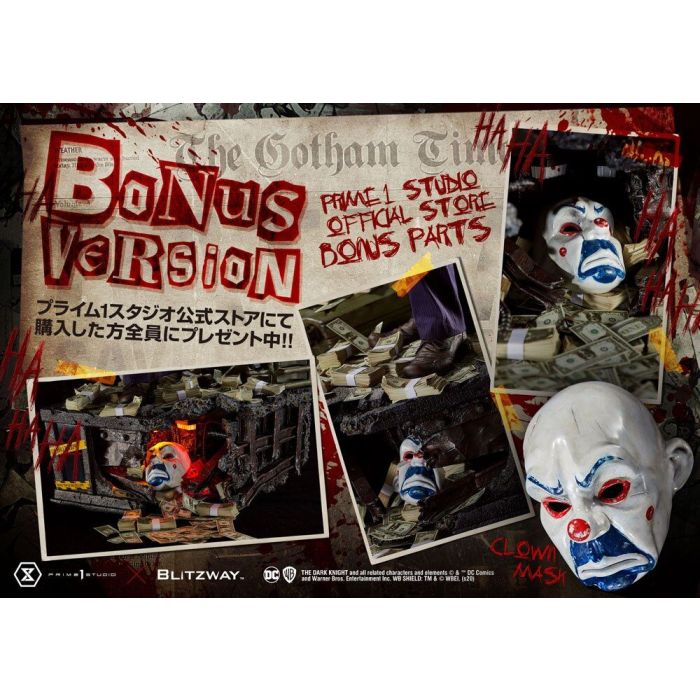 The Dark Knight Statue 1/3 The Joker Bonus Version 72 cm