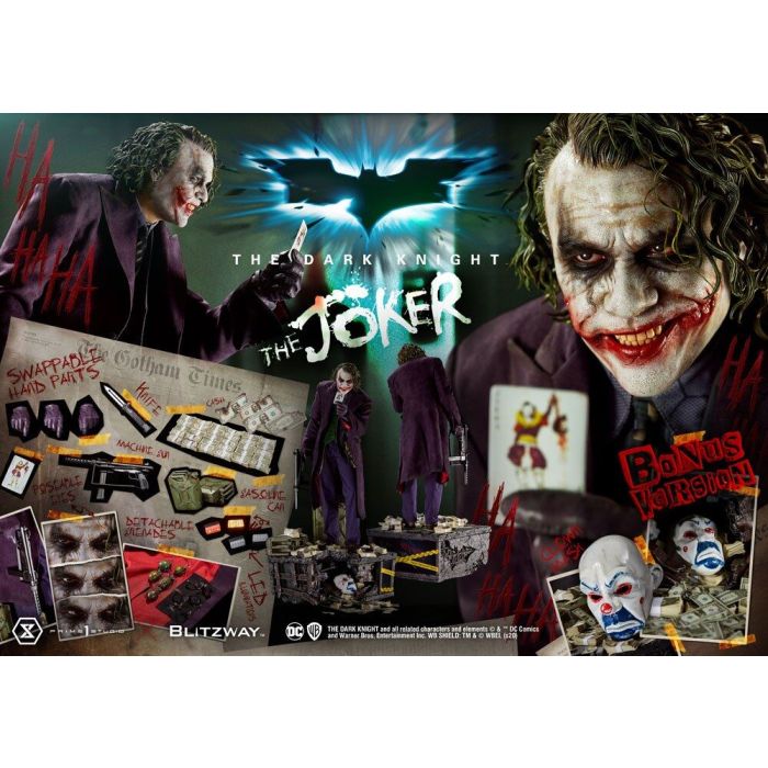 The Dark Knight Statue 1/3 The Joker Bonus Version 72 cm
