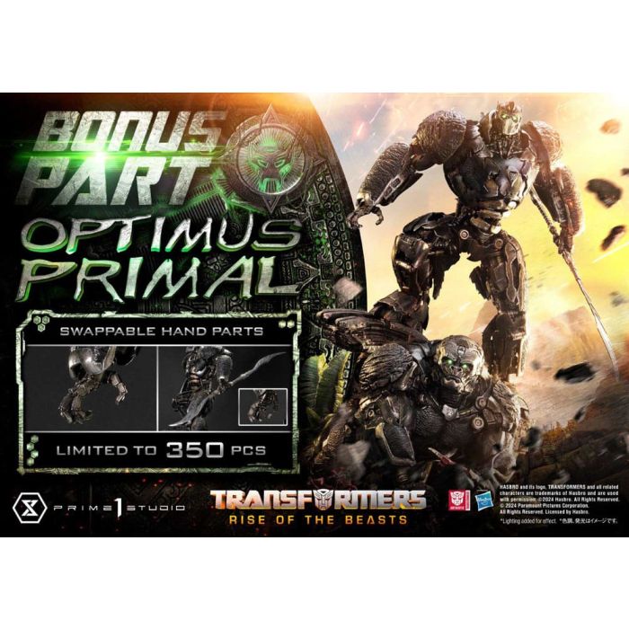 Transformers: Rise of the Beasts Museum Masterline Statue Optimus Primal Ultimate Bonus Version 72 cm 