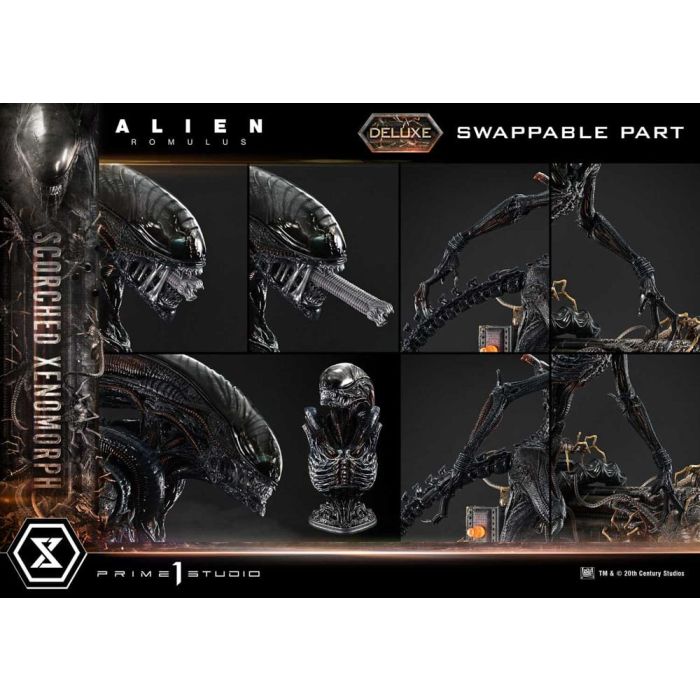 Alien: Romulus Museum Masterline XL Statue 1/3 Scorched Xenomorph Deluxe Version 98 cm