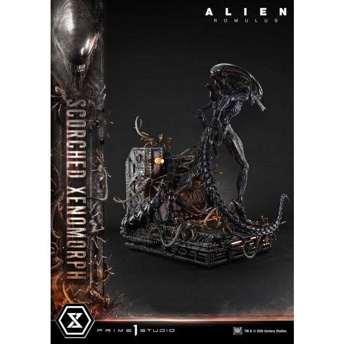 Alien: Romulus Museum Masterline XL Statue 1/3 Scorched Xenomorph Deluxe Bonus Version 98 cm