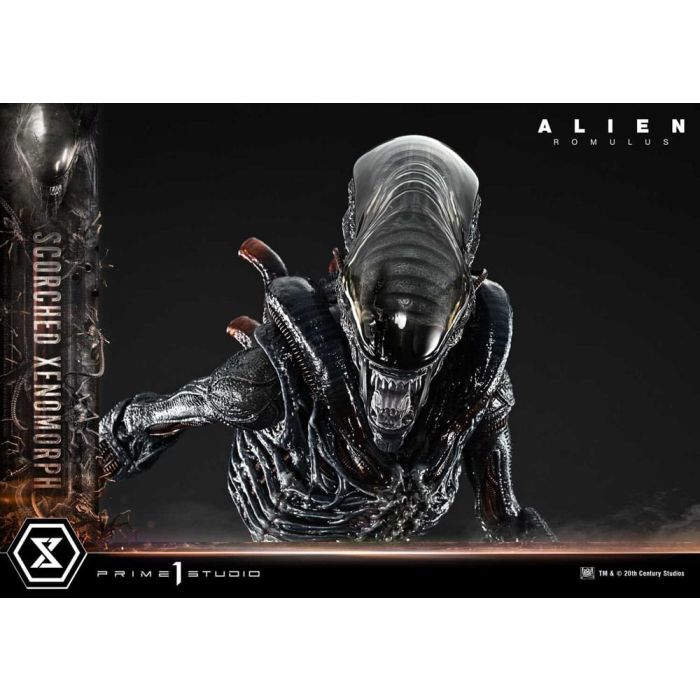 Alien: Romulus Museum Masterline XL Statue 1/3 Scorched Xenomorph Deluxe Bonus Version 98 cm