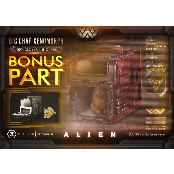 Alien (Film) Museum Masterline XL Statue 1/3 Big Chap Xenomorph Close Up Shot Ver. DX Bonus Version 100 cm