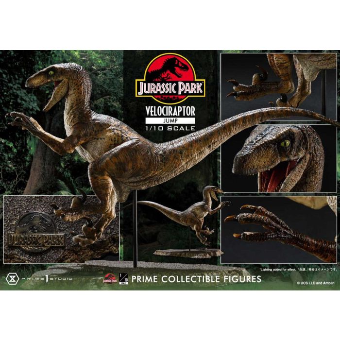 Jurassic Park Prime Collectibles Statue 1/10 Velociraptor Jump 21 cm