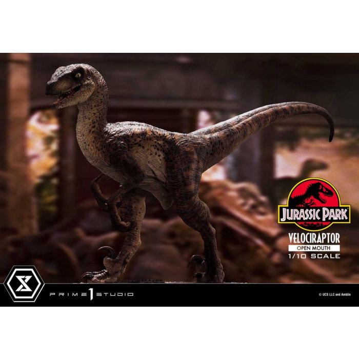 Jurassic Park Prime Collectibles Statue 1/10 Velociraptor Open Mouth 19 cm