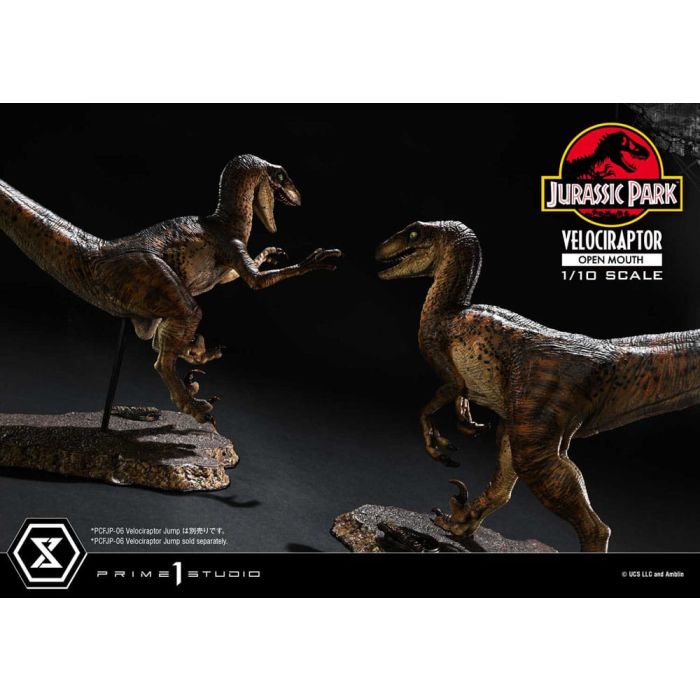 Jurassic Park Prime Collectibles Statue 1/10 Velociraptor Open Mouth 19 cm