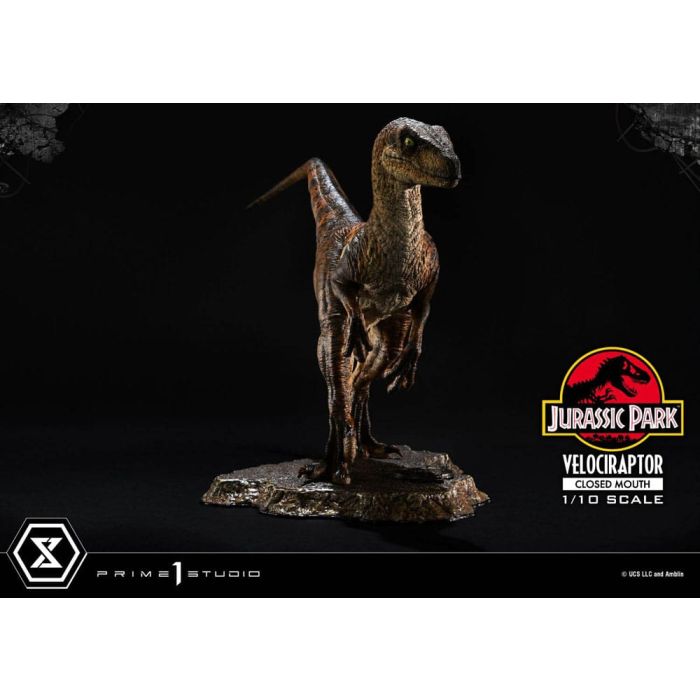 Jurassic Park Prime Collectibles Statue 1/10 Velociraptor Closed Mouth 19 cm