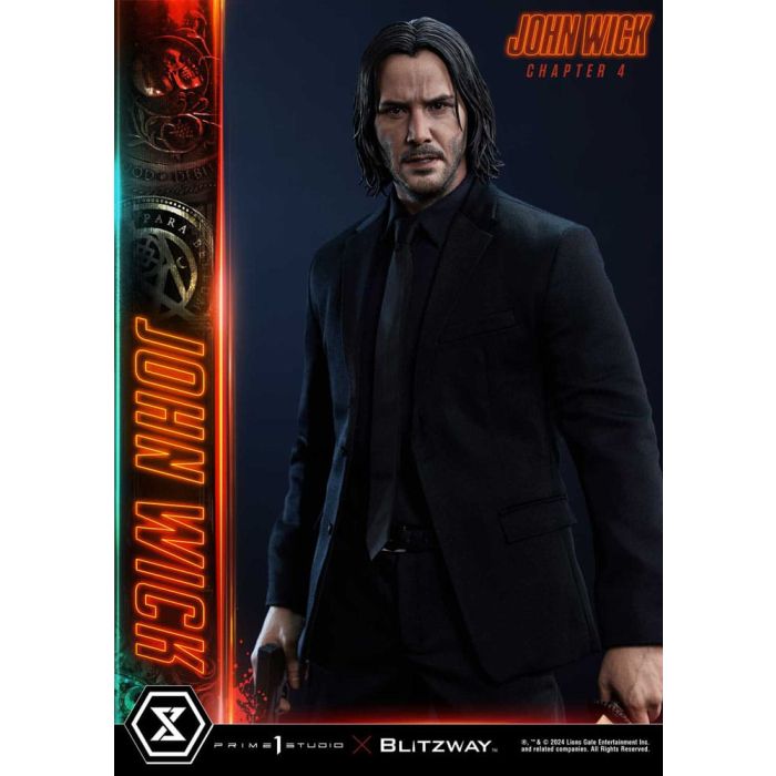 John Wick Chapter 4 Ultimate Premium Masterline Series Statue 1/4 John Wick Deluxe Bonus Version 54 cm