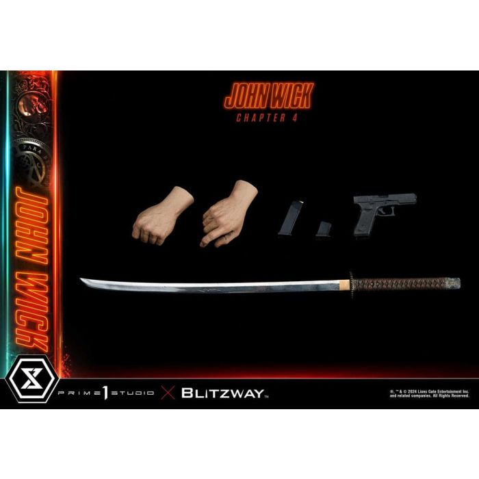 John Wick Chapter 4 Ultimate Premium Masterline Series Statue 1/4 John Wick Deluxe Bonus Version 54 cm