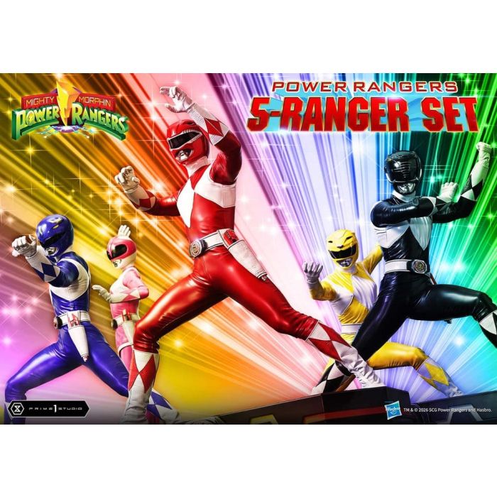 Mighty Morphin Power Rangers Premium Masterline Set of 5 Statues 1/4 57 cm