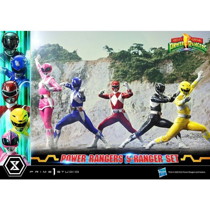 Mighty Morphin Power Rangers Premium Masterline Set of 5 Statues 1/4 57 cm