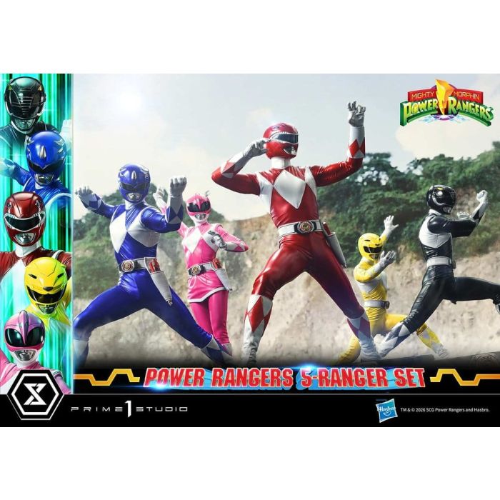 Mighty Morphin Power Rangers Premium Masterline Set of 5 Statues 1/4 57 cm