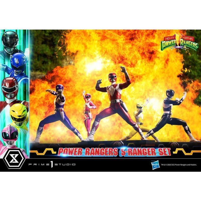 Mighty Morphin Power Rangers Premium Masterline Set of 5 Statues 1/4 57 cm