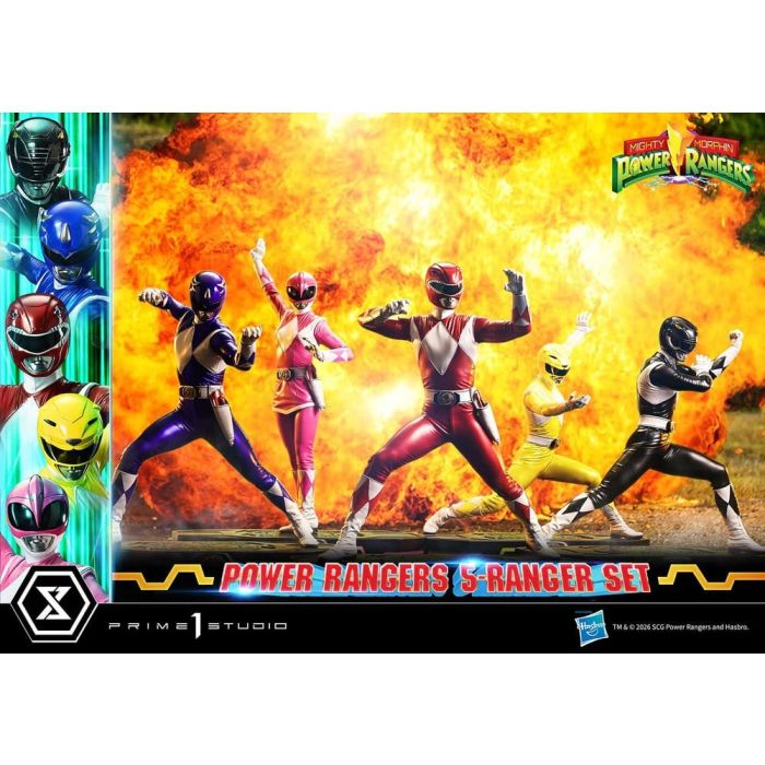 Mighty Morphin Power Rangers Premium Masterline Set of 5 Statues 1/4 57 cm