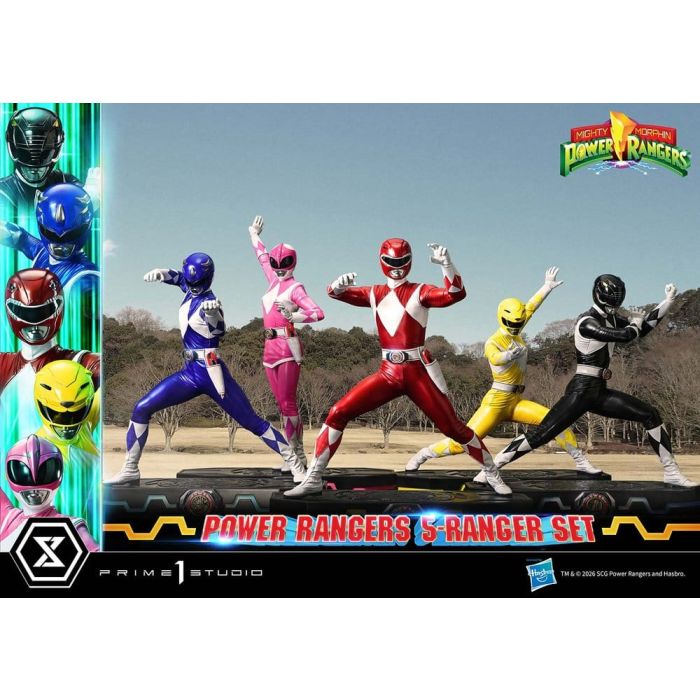 Mighty Morphin Power Rangers Premium Masterline Set of 5 Statues 1/4 57 cm