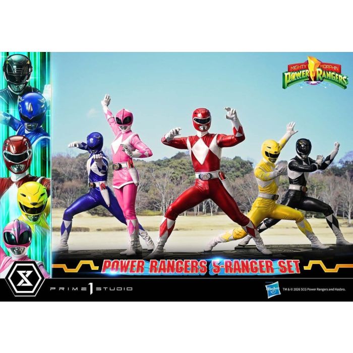 Mighty Morphin Power Rangers Premium Masterline Set of 5 Statues 1/4 57 cm