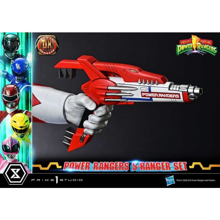Mighty Morphin Power Rangers Premium Masterline Set of 5 Statues 1/4 Deluxe Bonus Version 62 cm