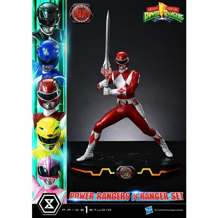 Mighty Morphin Power Rangers Premium Masterline Set of 5 Statues 1/4 Deluxe Bonus Version 62 cm