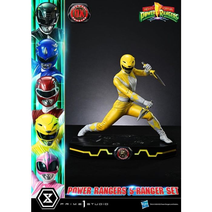 Mighty Morphin Power Rangers Premium Masterline Set of 5 Statues 1/4 Deluxe Bonus Version 62 cm