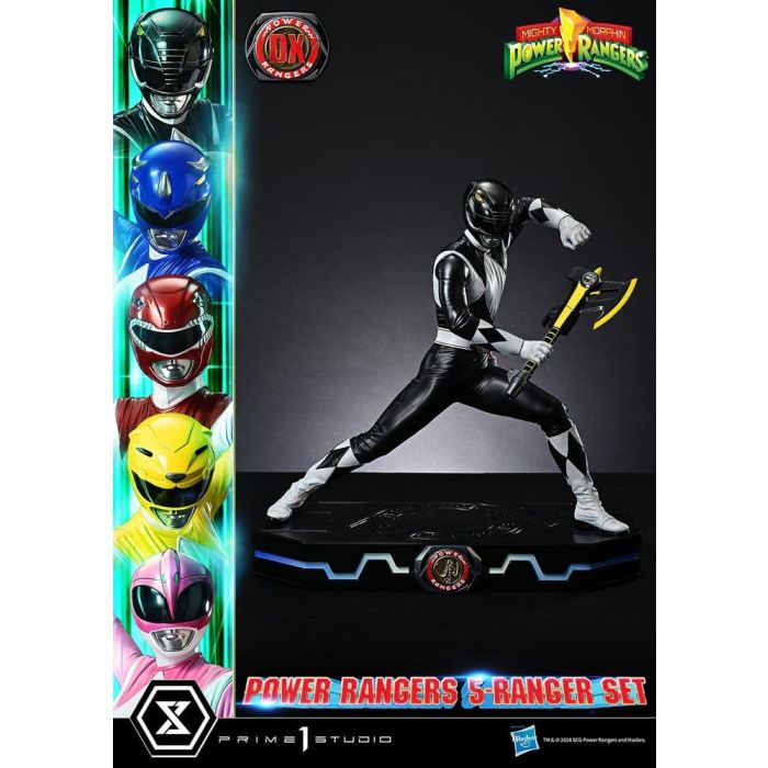 Mighty Morphin Power Rangers Premium Masterline Set of 5 Statues 1/4 Deluxe Bonus Version 62 cm