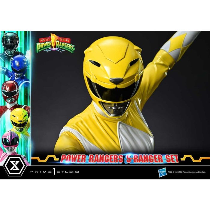 Mighty Morphin Power Rangers Premium Masterline Set of 5 Statues 1/4 Deluxe Bonus Version 62 cm