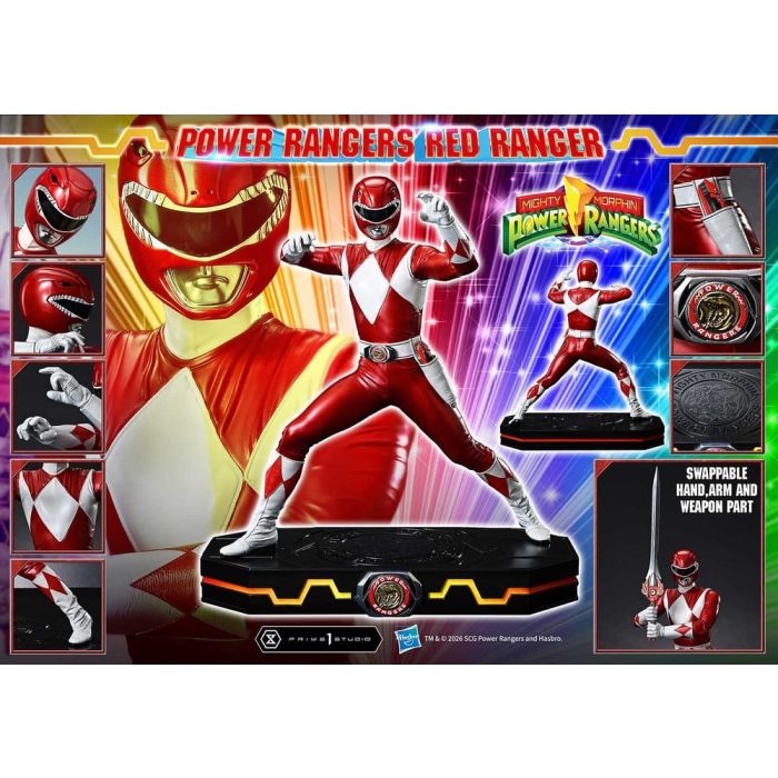Mighty Morphin Power Rangers Premium Masterline Statue 1/4 Red Ranger 62 cm