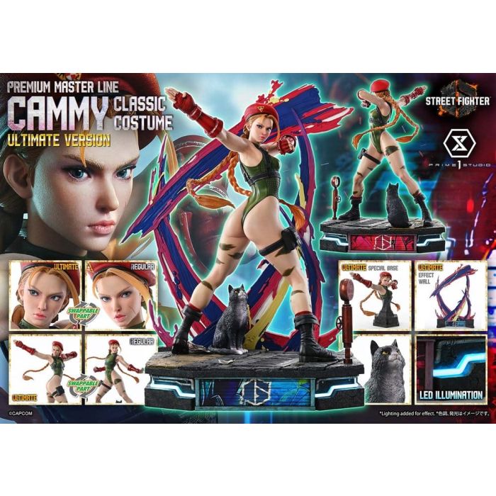 Street Fighter 6 Premium Masterline Statue 1/4 Cammy Classic Costume Ultimate Bonus Version 54 cm