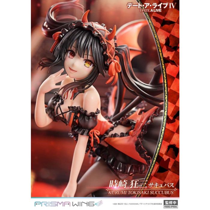 Date A Live Prisma Wing PVC Statue 1/7 Kurumi Tokisaki succubus 25 cm    