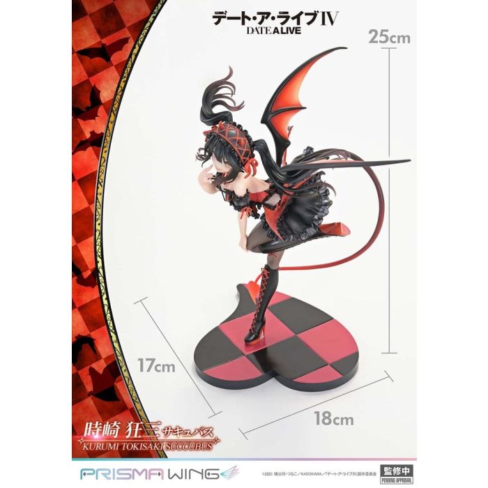 Date A Live Prisma Wing PVC Statue 1/7 Kurumi Tokisaki succubus 25 cm    