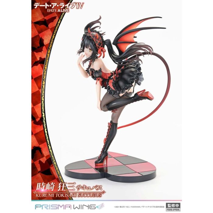 Date A Live Prisma Wing PVC Statue 1/7 Kurumi Tokisaki succubus 25 cm    