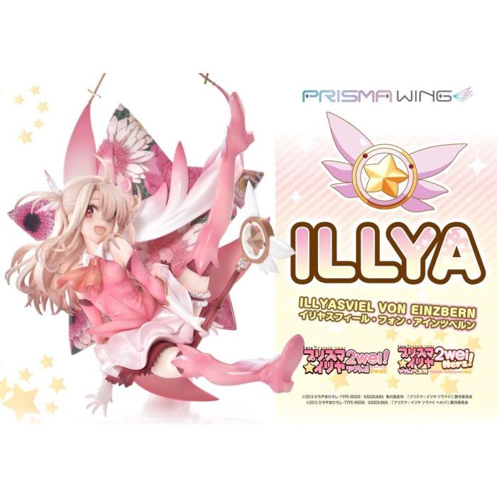 Fate Prisma Wing PVC Statue 1/7 Illyasviel von Einzbern Bonus Version 20 cm