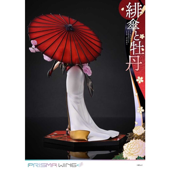 Original Illustration by Fuzichoco Prisma Wing PVC Statue 1/7 Scarlet Umbrella And Peony Deluxe Version 32 cm  
