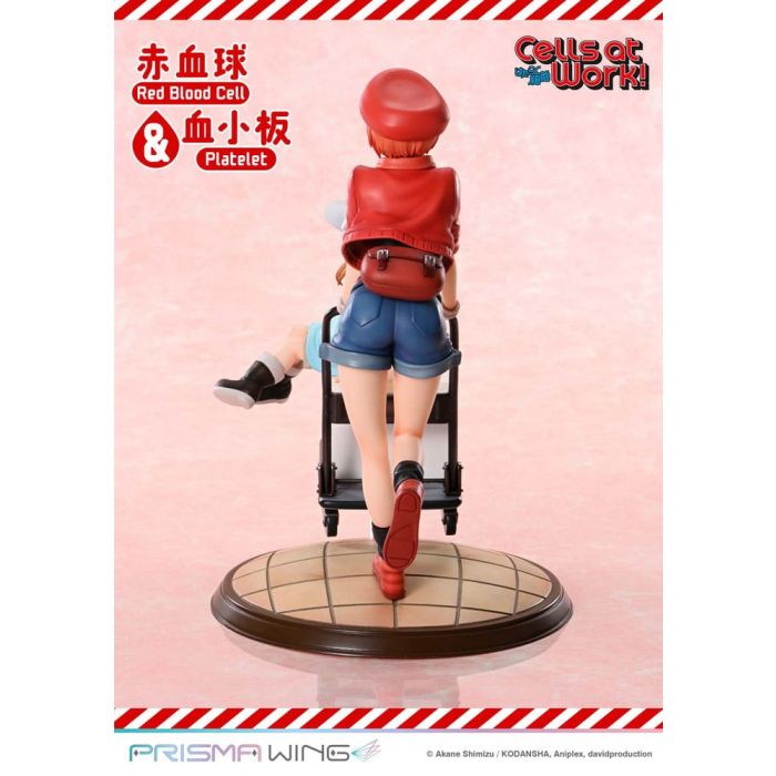 Cells at Work Prisma Wing PVC Statue Red Blood Cell & Platelet 26 cm
