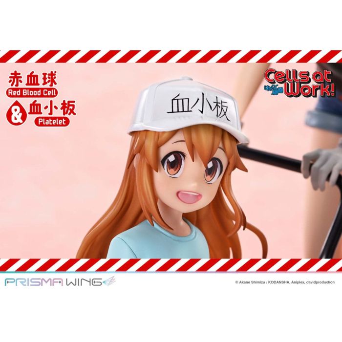 Cells at Work Prisma Wing PVC Statue Red Blood Cell & Platelet 26 cm