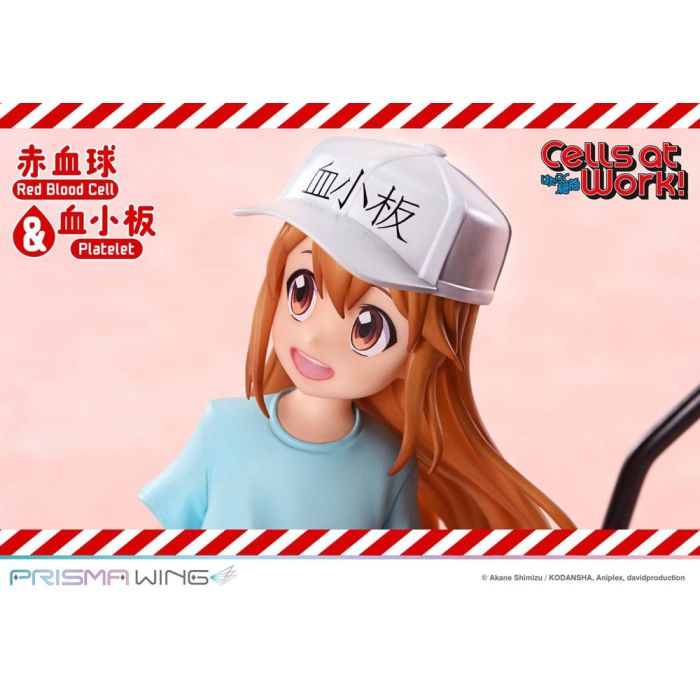 Cells at Work Prisma Wing PVC Statue Red Blood Cell & Platelet 26 cm