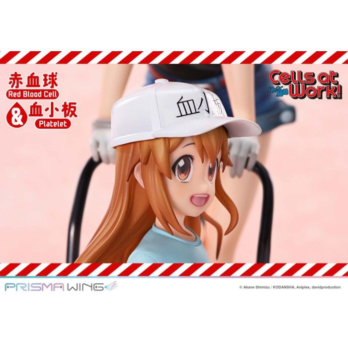Cells at Work Prisma Wing PVC Statue Red Blood Cell & Platelet 26 cm