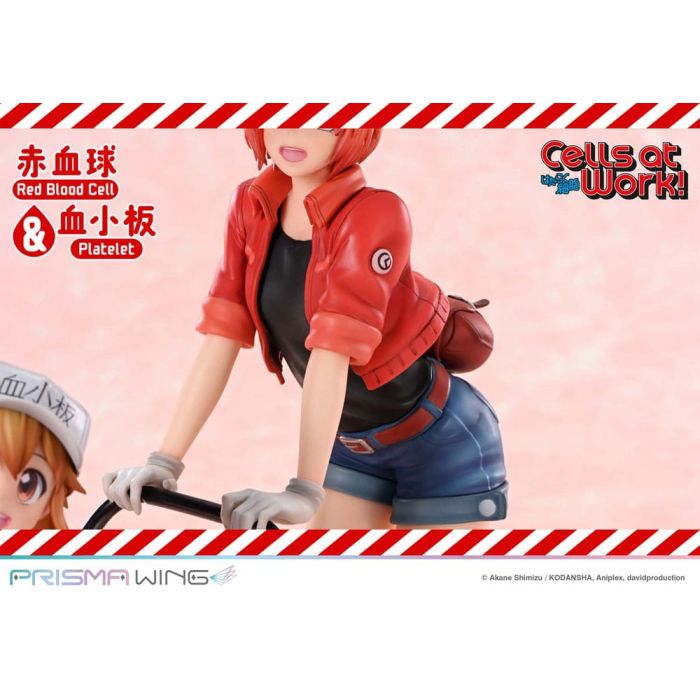 Cells at Work Prisma Wing PVC Statue Red Blood Cell & Platelet 26 cm