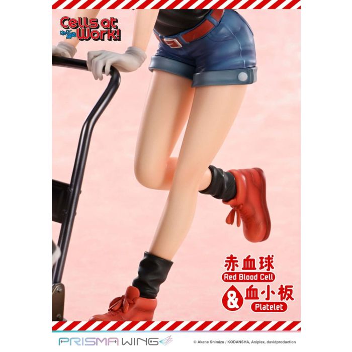Cells at Work Prisma Wing PVC Statue Red Blood Cell & Platelet 26 cm