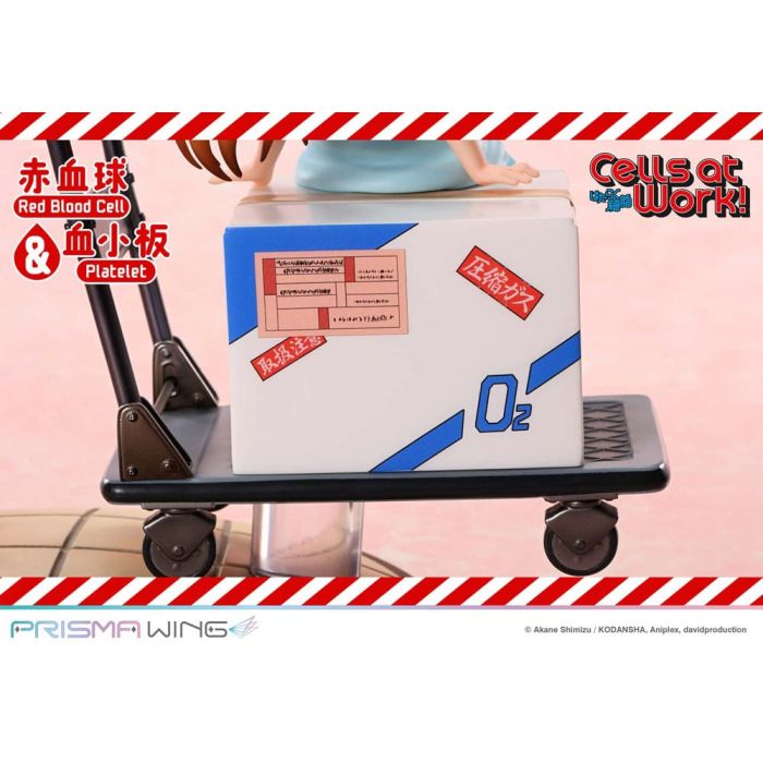 Cells at Work Prisma Wing PVC Statue Red Blood Cell & Platelet 26 cm