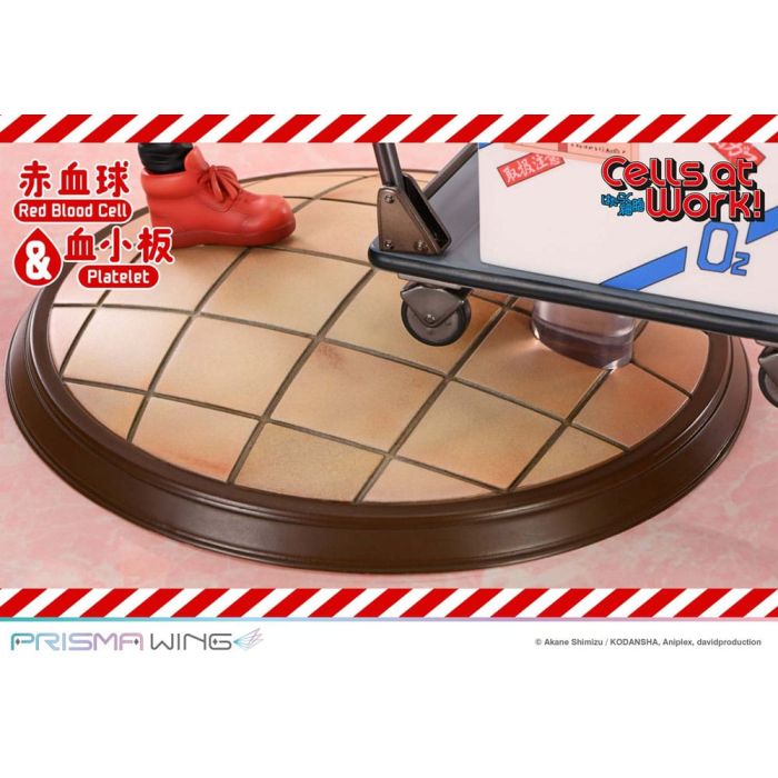 Cells at Work Prisma Wing PVC Statue Red Blood Cell & Platelet 26 cm