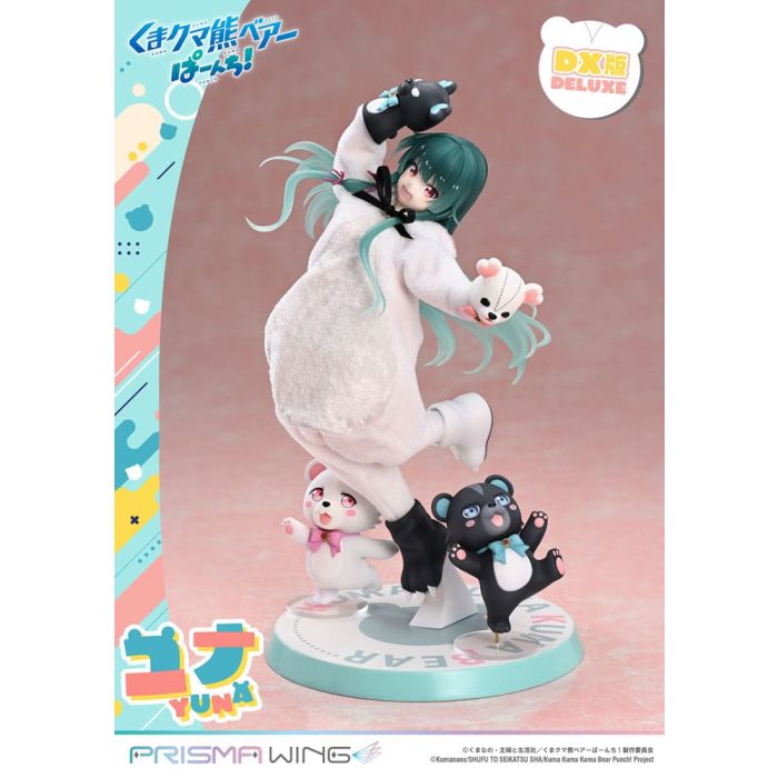 Kuma Kuma Kuma Bear Punch! Prisma Wing PVC Statue 1/7 Yuna Deluxe Version 28 cm