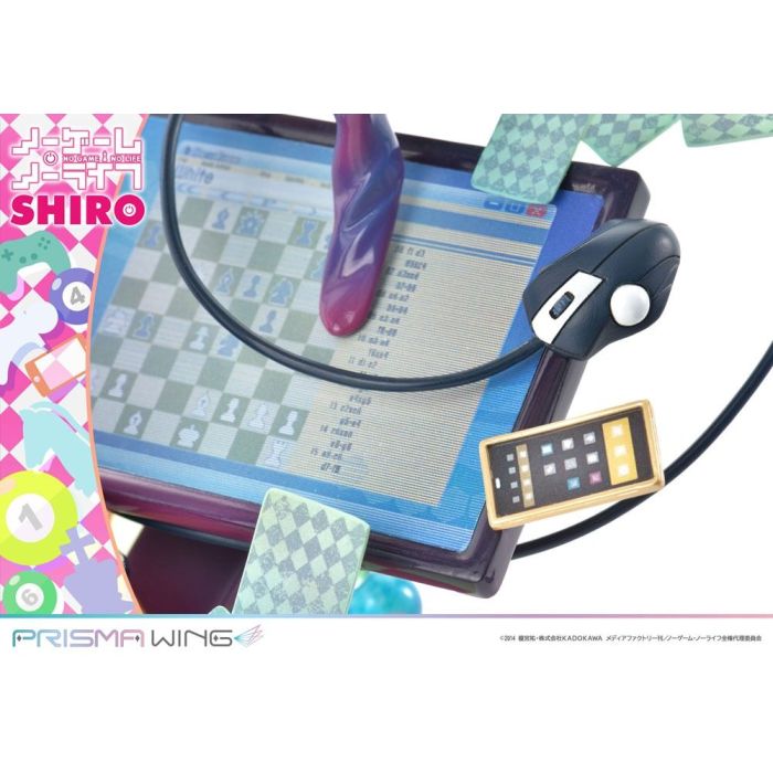 No Game No Life Prisma Wing PVC Statue 1/7 Shiro 27 cm