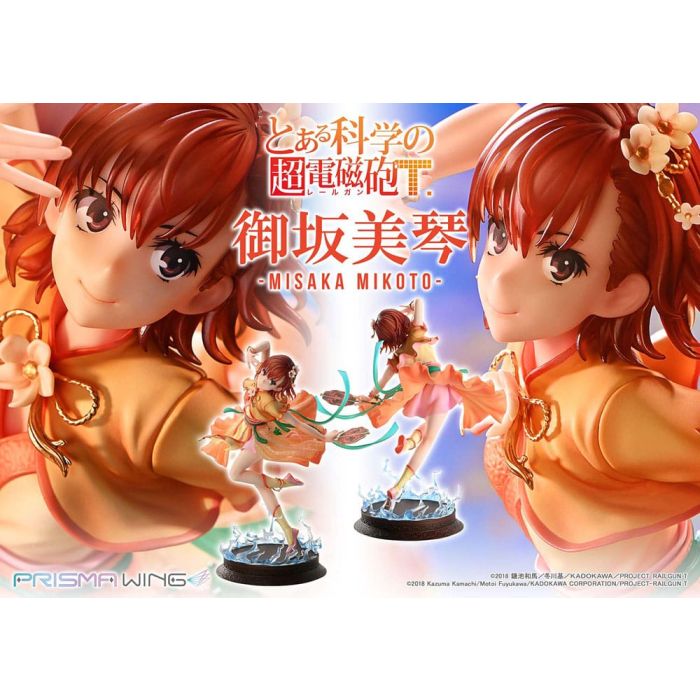 To Aru Kagaku no Railgun Prisma Wing PVC Statue 1/7 Misaka Mikoto 22 cm