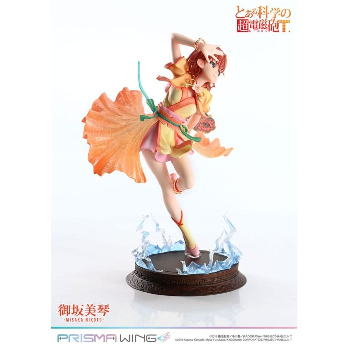 To Aru Kagaku no Railgun Prisma Wing PVC Statue 1/7 Misaka Mikoto 22 cm