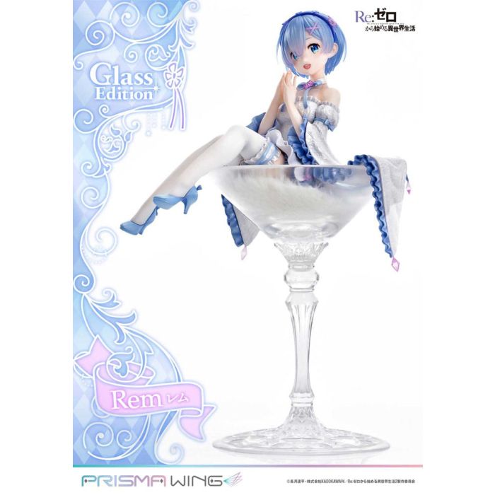 Re:Zero - Starting Life in Another World Prisma Wing PVC Statue 1/7 Rem Glass Edition 23 cm