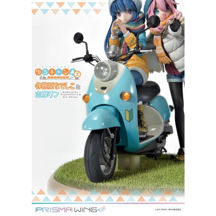 Laid-Back Camp Prisma Wing PVC Statue 1/7 Nadeshiko Kagamihara & Rin Shima 24 cm