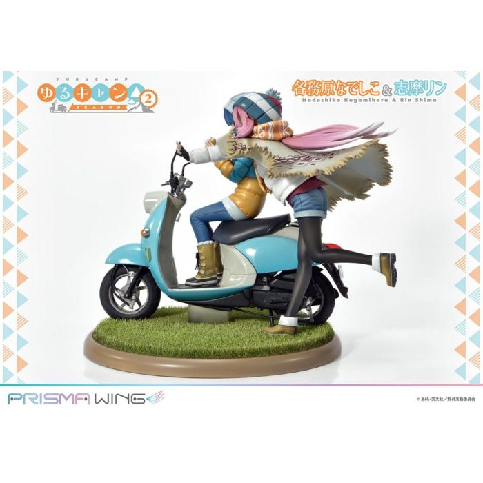 Laid-Back Camp Prisma Wing PVC Statue 1/7 Nadeshiko Kagamihara & Rin Shima 24 cm